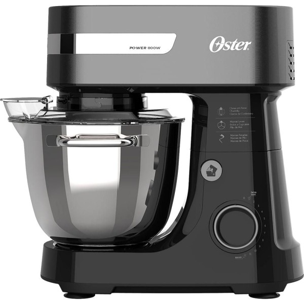 Encontraproduto.com.br - Batedeira Planetária Oster OBAT636 Bowl Inox ll 800W Preta 127V