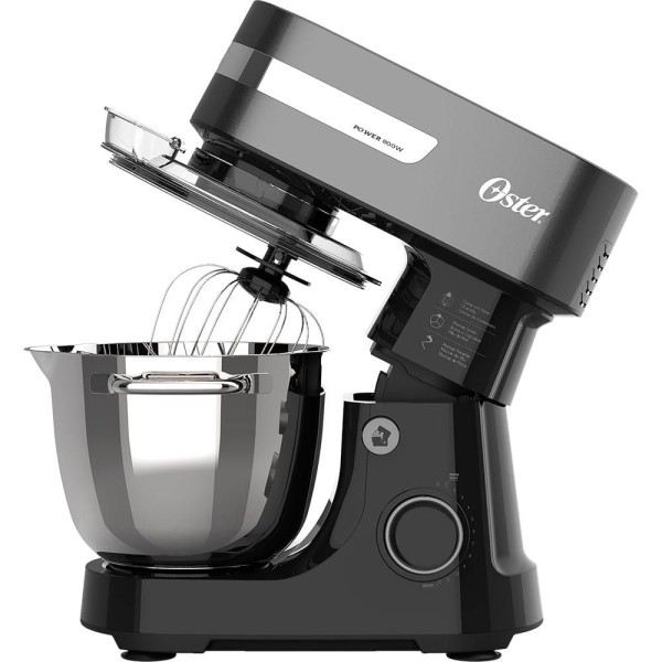 Encontraproduto.com.br - Batedeira Planetária Oster OBAT636 Bowl Inox ll 800W Preta 127V