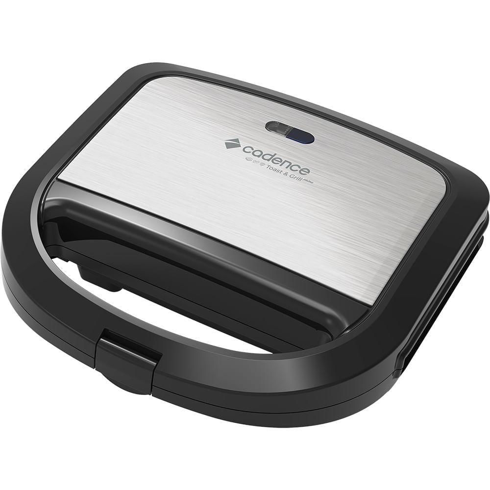 Encontraproduto.com.br - Sanduicheira Elétrica Cadence Toast & Grill Prime Inox