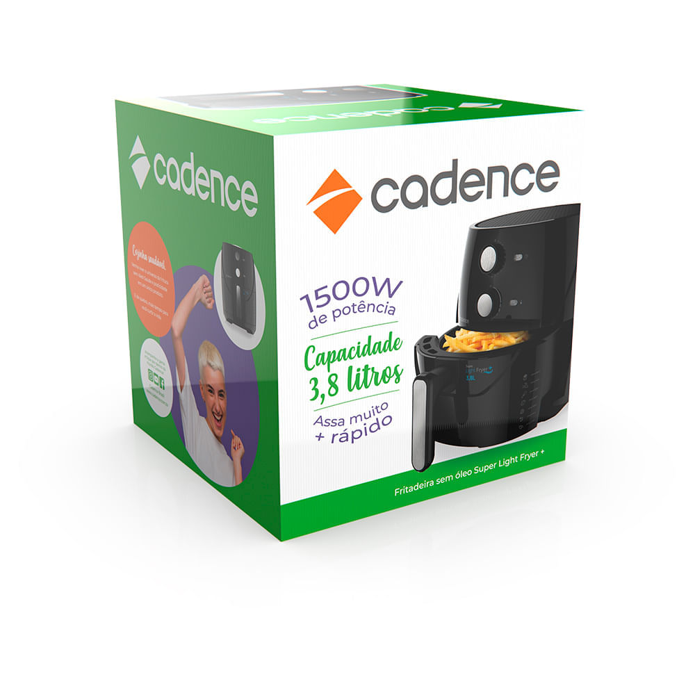 Encontraproduto.com.br - Air Fryer Super Light Cadence 3,8L FRT555 220V