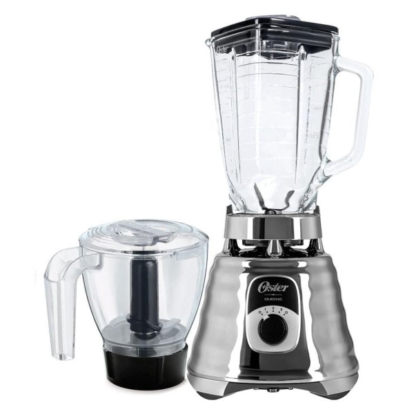 Encontraproduto.com.br - Kit New Osterizer Prata - Liquidificador e Base Processadora Oster
