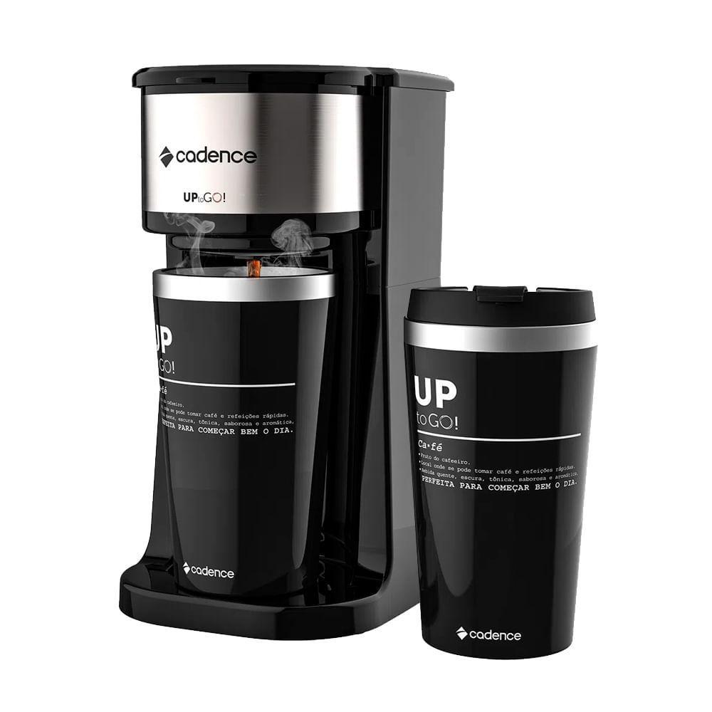 Encontraproduto.com.br - Cafeteira Elétrica Cadence To Go Com 2 Copos Térmicos 220V