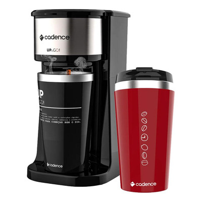 Encontraproduto.com.br - Cafeteira Elétrica Cadence To Go Com Copo Extra Red 220v