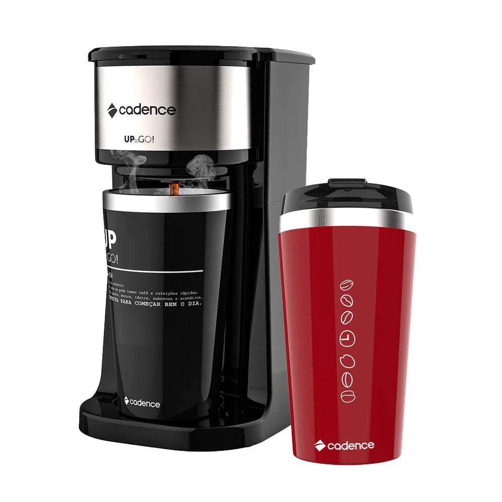 Encontraproduto.com.br - Cafeteira Elétrica Cadence To Go Com Copo Extra Red 220v