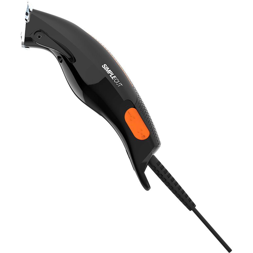 Encontraproduto.com.br - Maquina De Cortar Cabelo E Barba Cadence Simple Cut 127v Preto Com Laranja