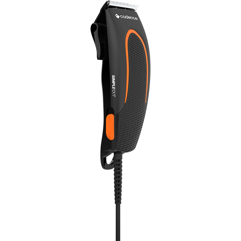 Encontraproduto.com.br - Maquina De Cortar Cabelo E Barba Cadence Simple Cut 127v Preto Com Laranja