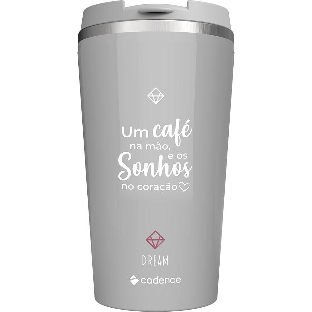 Encontraproduto.com.br - Cafeteira Elétrica Cadence Dream Rosé Gold Com Copo Térmico - 220v