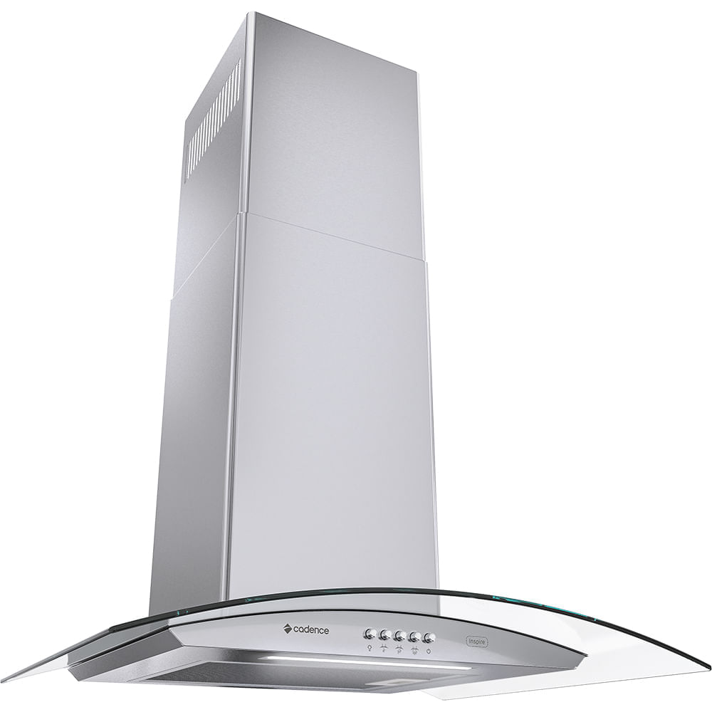 Encontraproduto.com.br - Coifa de Parede Cadence Inspire Vidro Curvo 60cm