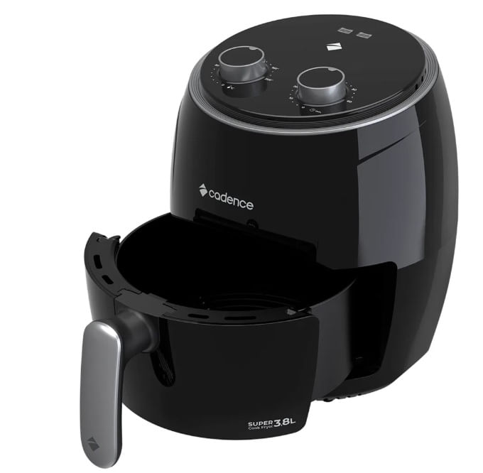 Encontraproduto.com.br - Fritadeira Elétrica Air Fryer 3,8L Frt410 Preto Cadence