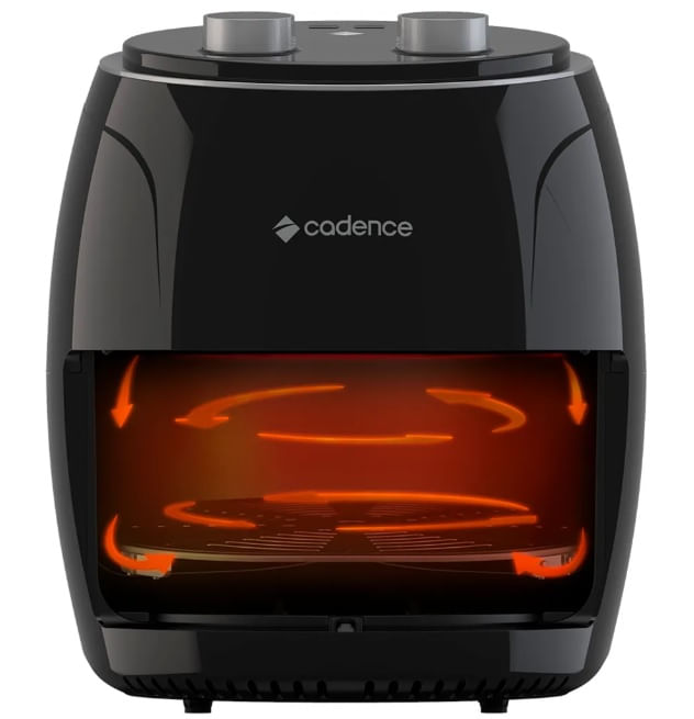Encontraproduto.com.br - Fritadeira Elétrica Air Fryer 3,8L Frt410 Preto Cadence