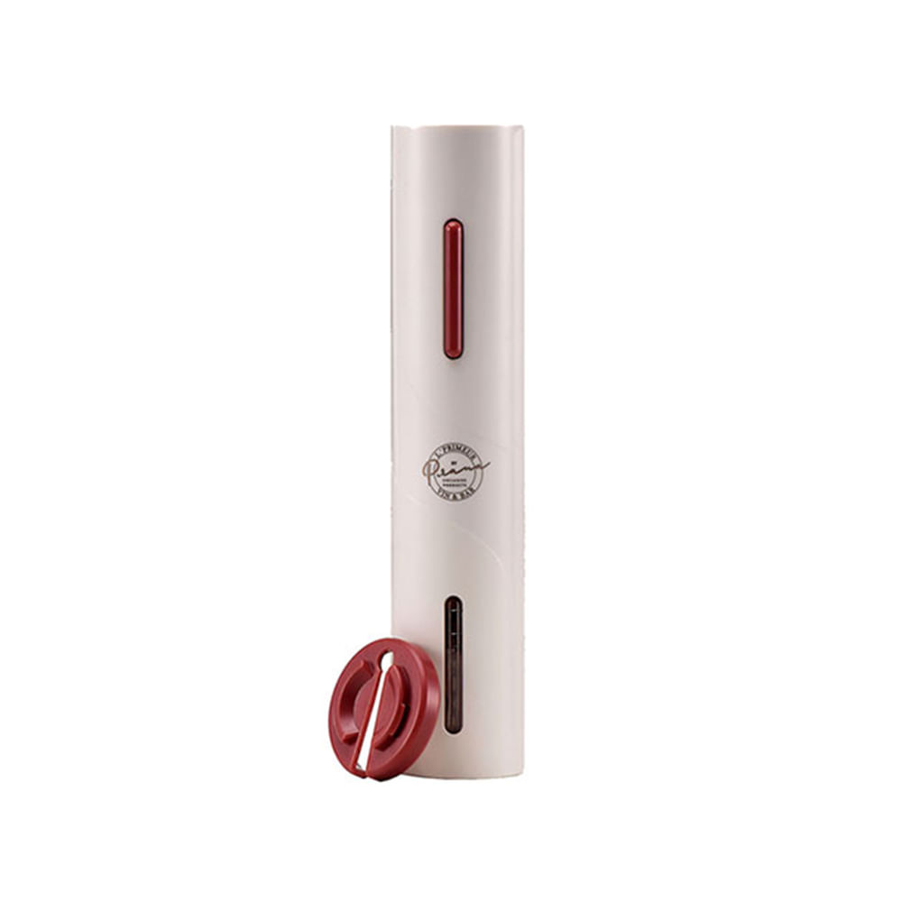 Saca Rolhas Elétrico com Corta Lacres - Branco - LPrimeur