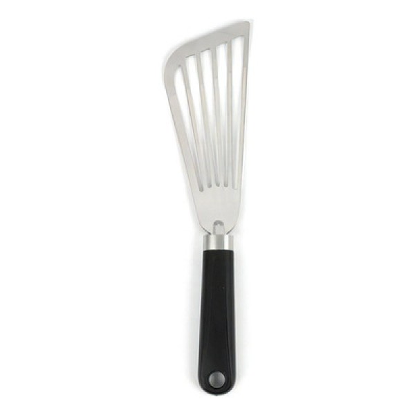 Encontraproduto.com.br - Espátula Vazada Inox Flexível Chapeiro Churrasco Fritura Ovo