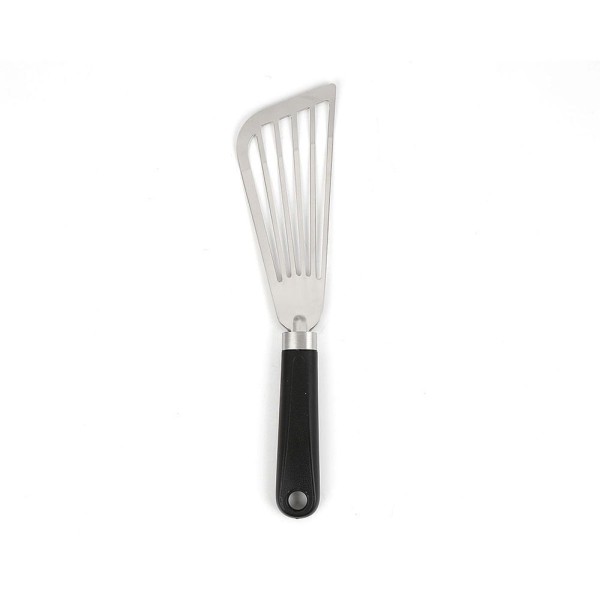 Encontraproduto.com.br - Espátula Vazada Inox Flexível Chapeiro Churrasco Fritura Ovo