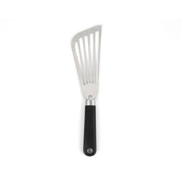 Encontraproduto.com.br - Espátula Vazada Inox Flexível Chapeiro Churrasco Fritura Ovo