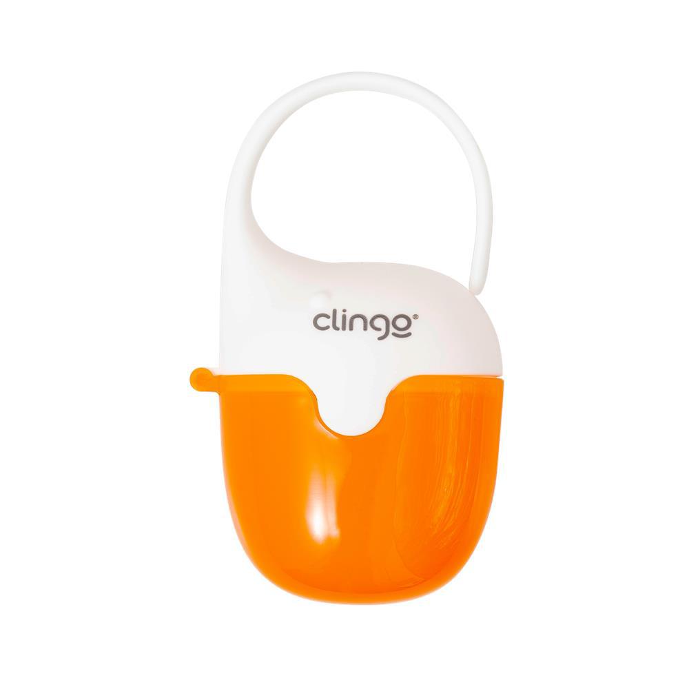 Encontraproduto.com.br - Porta Chupetas - Clingo - Colors - Baleia - Laranja