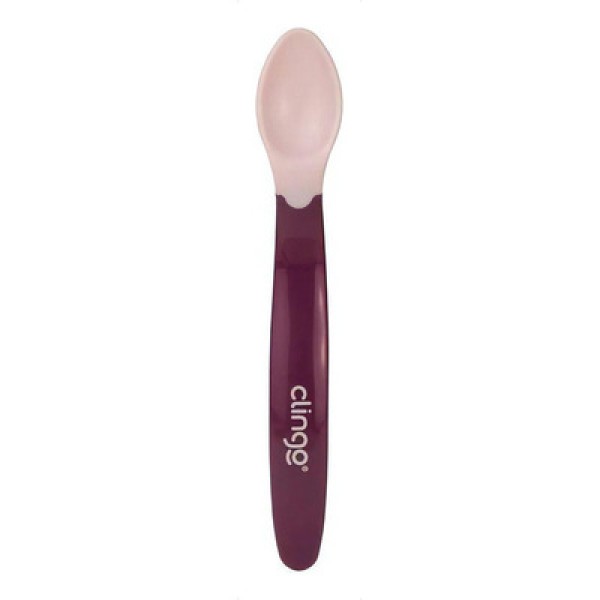 Encontraproduto.com.br - COLHER SILICONE ERG TERMO COLORS ROSE CLINGO
