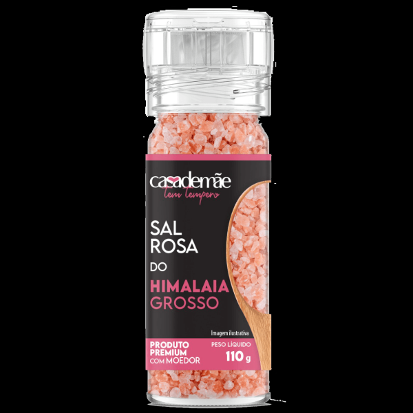 Moedor De Sal Rosa Casa Mãe Himalaia 110g