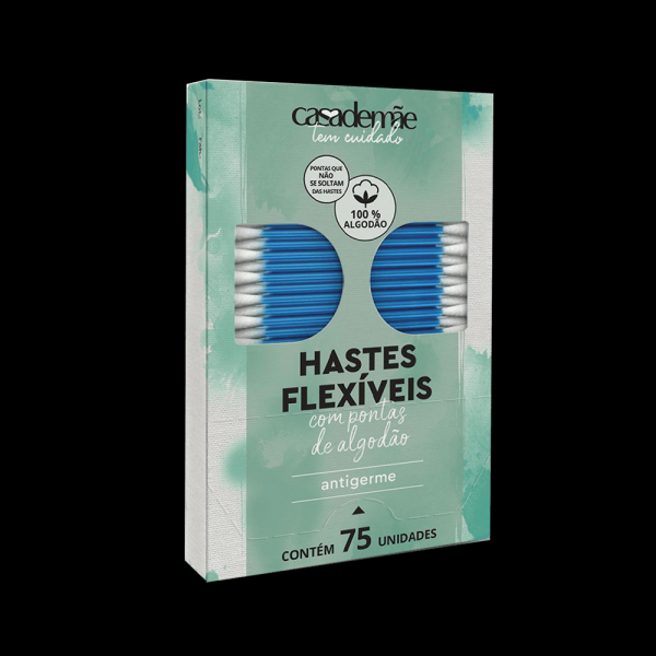Encontraproduto.com.br - Haste Flexível Casa De Mãe Cartucho Com 75 Unidades