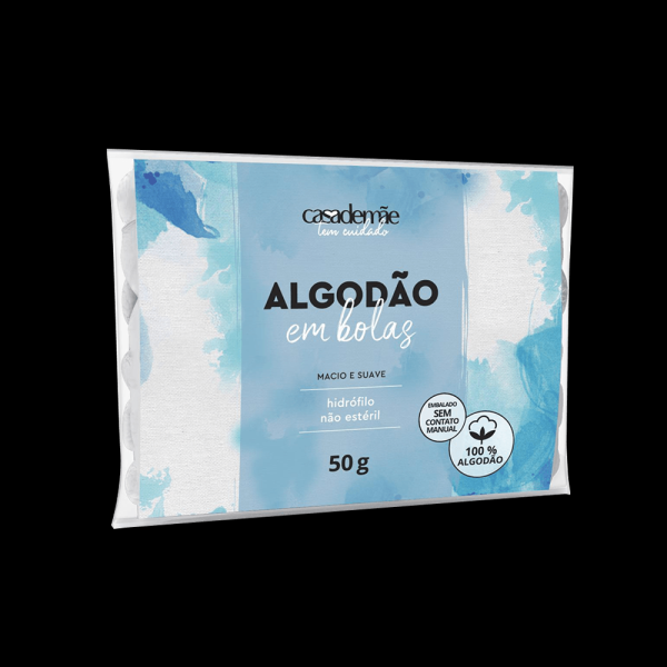 Algodão Bola Casa De Mãe 50g