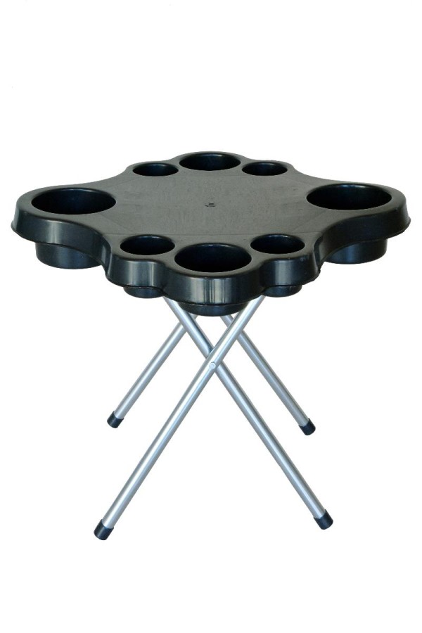 Encontraproduto.com.br - Mesa Petisqueira Camping Com Pés Galvanizado Desmontável