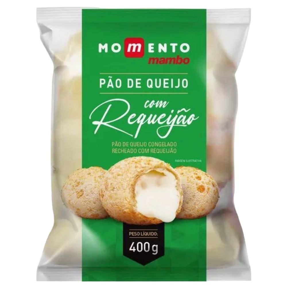 Pão de Queijo Momento Mambo Recheado com Requeijão 400g