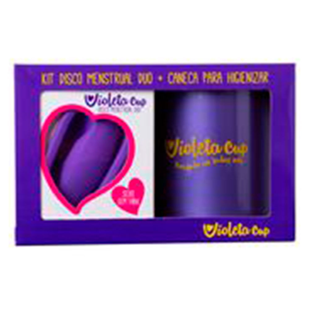 Encontraproduto.com.br - Violeta Cup Disco Menstrual Kit – Caneca + Disco Menstrual Violeta Violeta