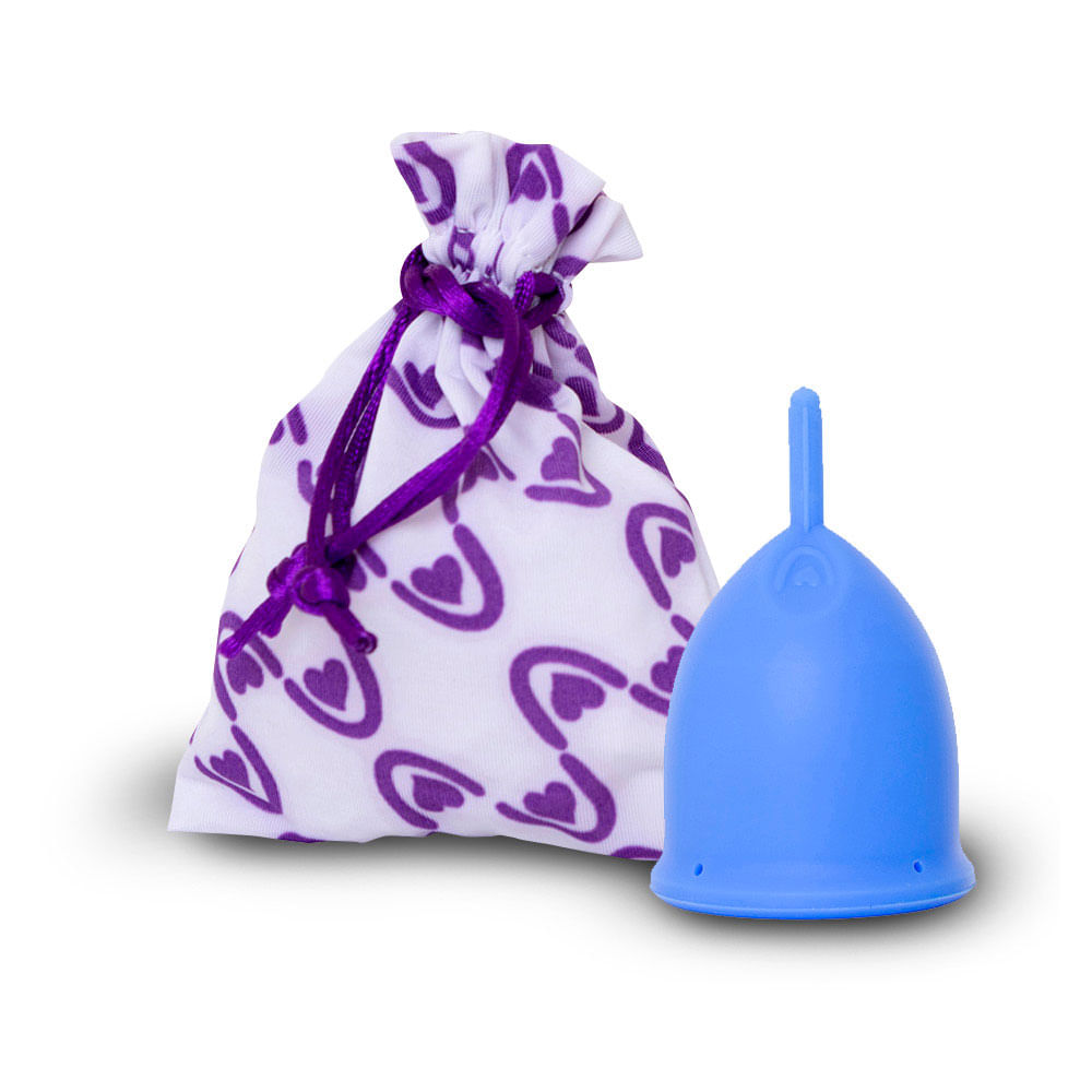 Encontraproduto.com.br - Coletor Menstrual Violeta Cup – Azul Tipo B