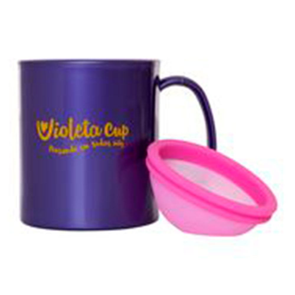 Encontraproduto.com.br - Violeta Cup Disco Mentrual Kit Caneca + Disco Duo