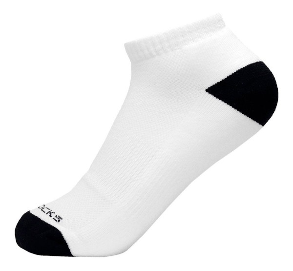 Meia Cano Curto Para Corrida Algodão Ted Socks 1800 Branco/Preto Un