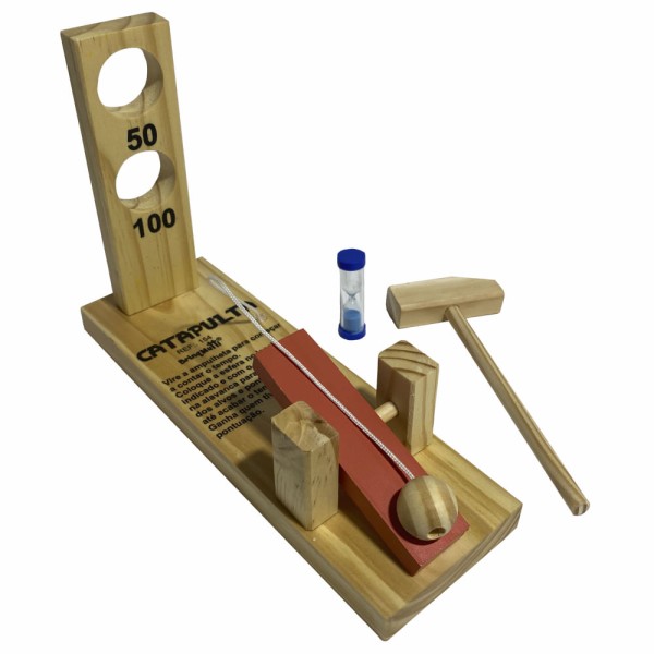 Encontraproduto.com.br - Jogo Catapulta - Madeira - BrinqMutti