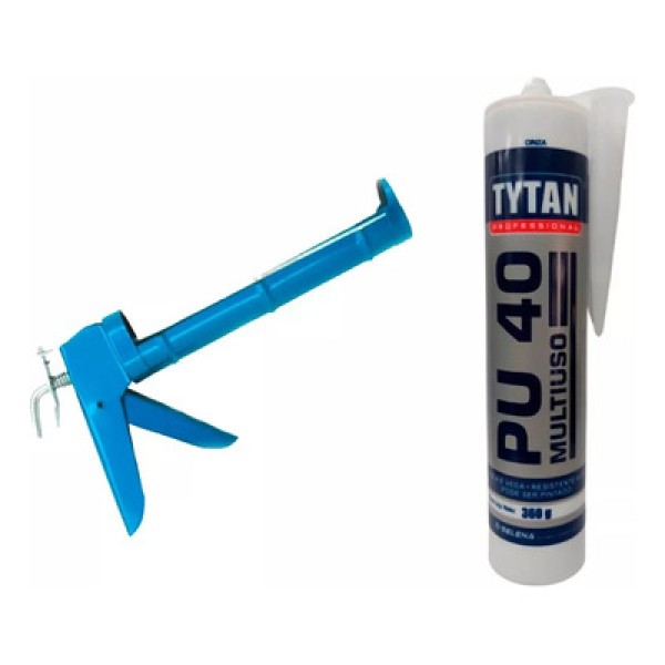 Encontraproduto.com.br - Selante Pu 40 Tytan Multiuso Cinza 360g Com Aplicador