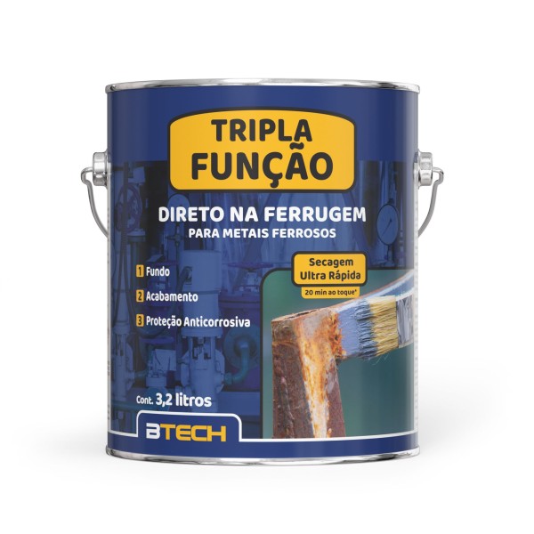 Esmalte Sintetico Brilhante Branco tripla Função 3,2L. Btech