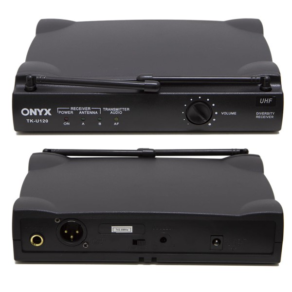 Encontraproduto.com.br - Kit 10 Microfones sem Fio TK U120 UHF Onyx