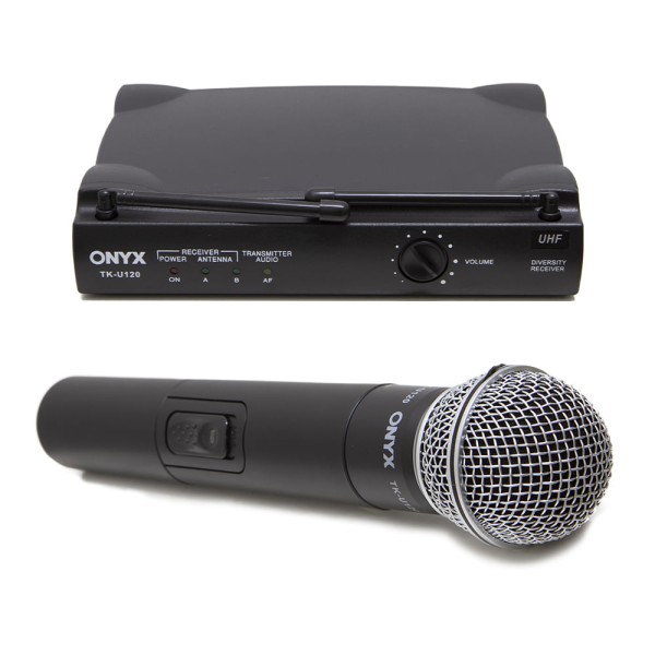 Encontraproduto.com.br - Kit 10 Microfones sem Fio TK U120 UHF Onyx