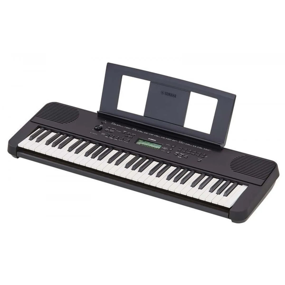 Encontraproduto.com.br - Teclado Arranjador 61 Teclas PSR E360 Preto com Fonte Bivolt Yamaha com suporte em X