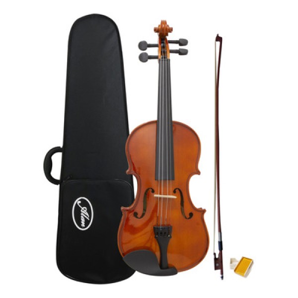 Encontraproduto.com.br - Violino Tampo Sólido AL 1410 3/4 S Alan Com Case Arco Breu Cavalete