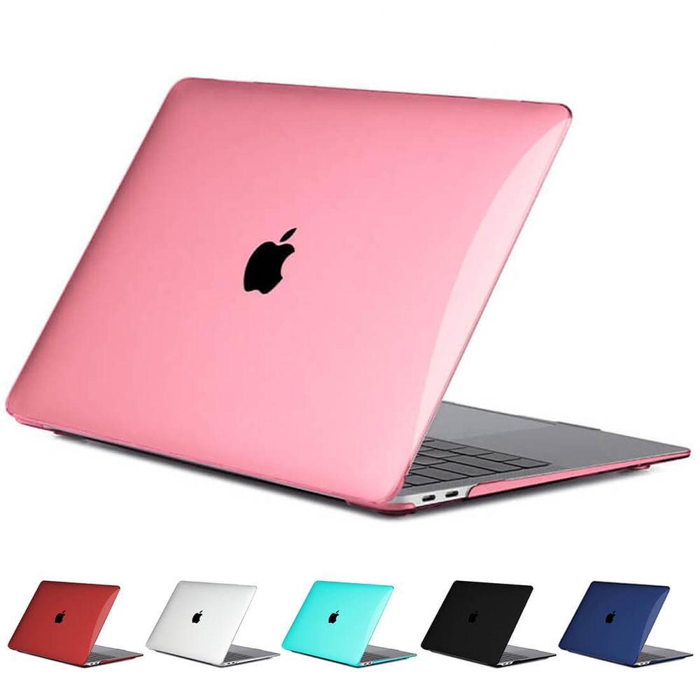 Encontraproduto.com.br - Capa Logo Recortado Macbook Pro 13.3 Pol A2338 rosa
