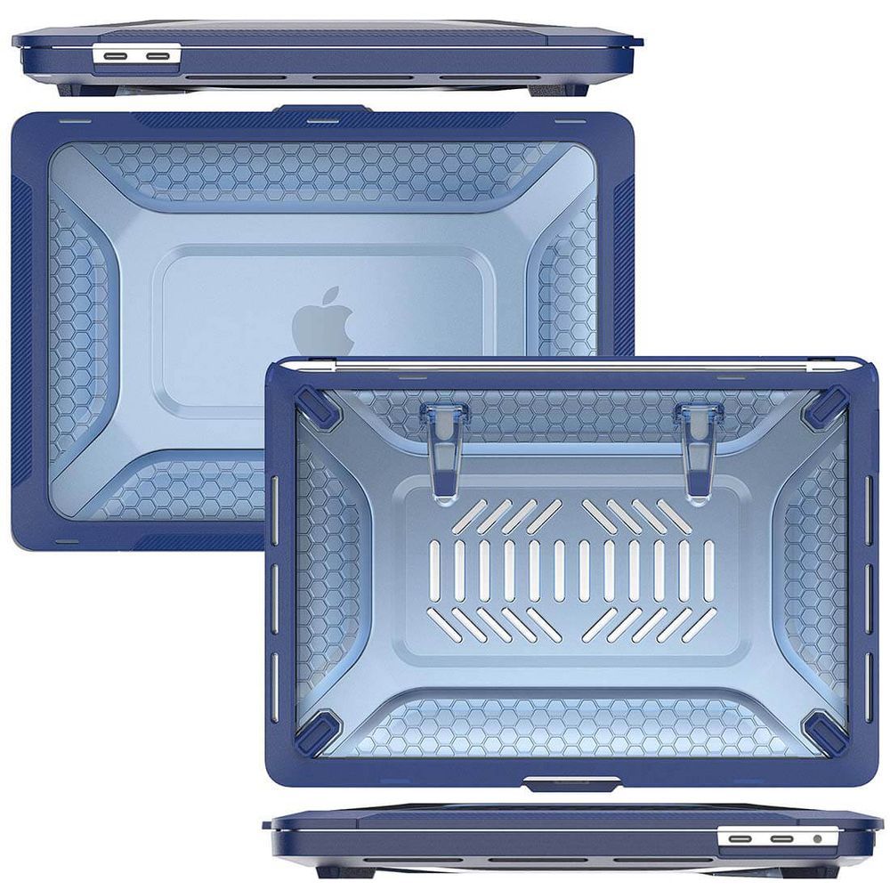 Encontraproduto.com.br - Capa Protetora Anti Impacto Macbook Pro 14.2 Pol A2918 A2992 Cor:azul