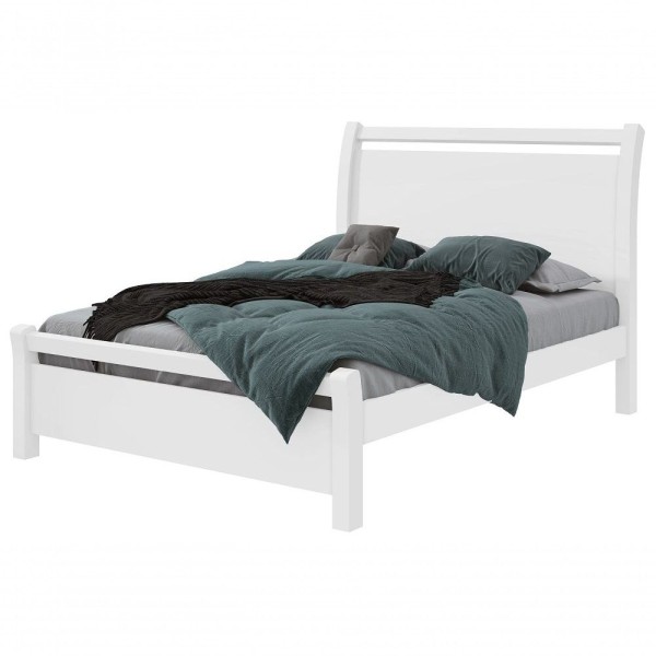 Encontraproduto.com.br - Cama de Casal Lopas Reali 140cm - Branco
