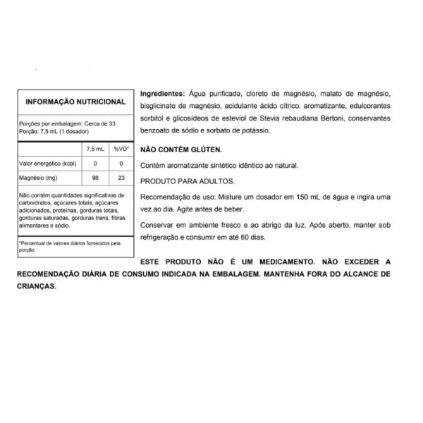 Encontraproduto.com.br - Tri Magnésio Cromo Bem Estar 250ml
