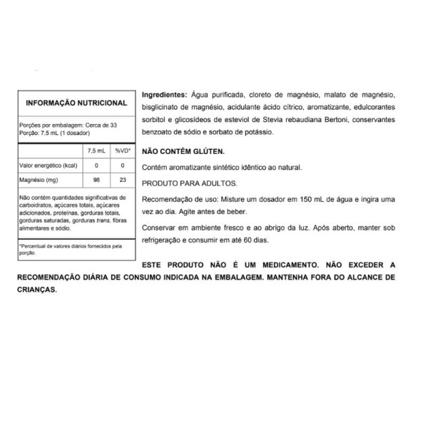 Encontraproduto.com.br - Tri Magnésio Cromo Bem Estar 250ml