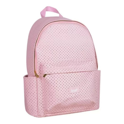 Encontraproduto.com.br - Mochila Com Alça Soul Perfurada Rosa Pastel