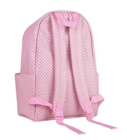 Encontraproduto.com.br - Mochila Com Alça Soul Perfurada Rosa Pastel