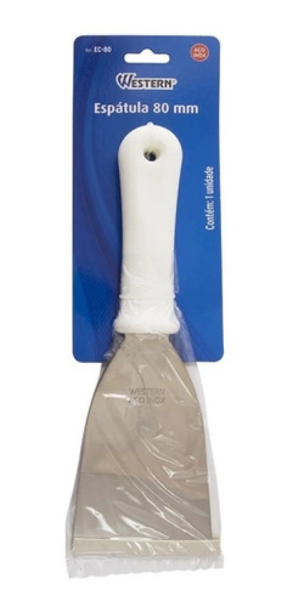 Encontraproduto.com.br - Espatula Cozinha Inox 80mm Chapeiro Hamburguer Lanche Pizza