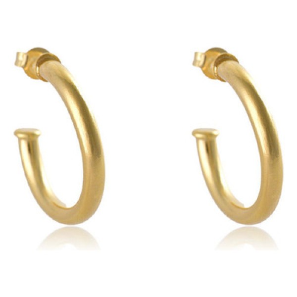 Encontraproduto.com.br - Brinco Argola Grossa Pequena Folheado Em Ouro 18k [f027]