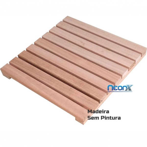 Encontraproduto.com.br - Deck De Madeira Modular 45x45 Cm Réguas 4 Cm Sem Pintura Neonx