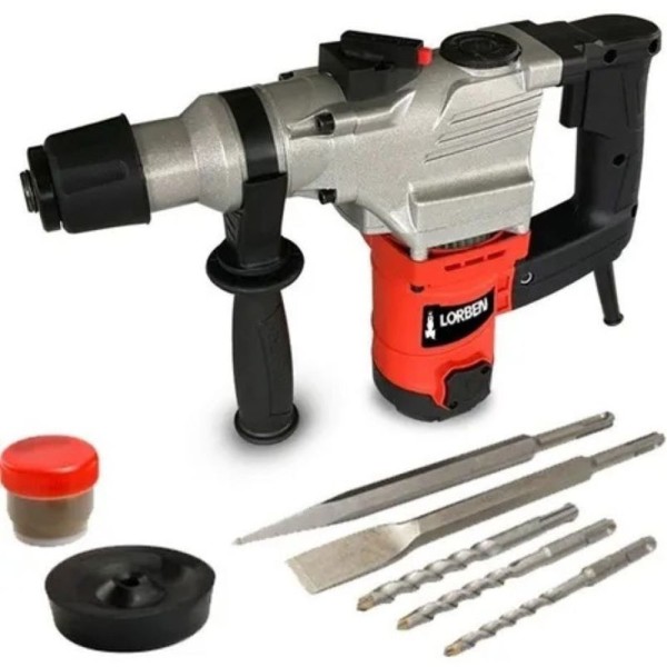 Encontraproduto.com.br - Martelete Rompedor Demolidor 1350w Com Maleta 110v Lorben