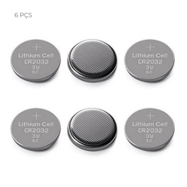 Encontraproduto.com.br - Conjunto 6 Baterias De Lítio Cr2032 3V Ultra Power Homeflex