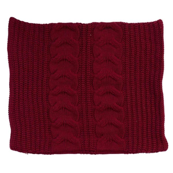 Capa Para Almofada Em Tricot Tressage 60X50Cm Bordô