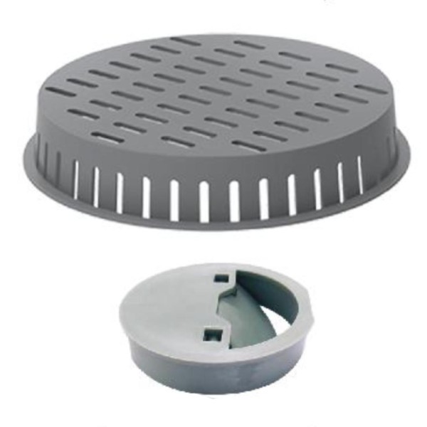 Encontraproduto.com.br - Ralo Linear Elleve Square 7343 10x10 com Tampa Oculta